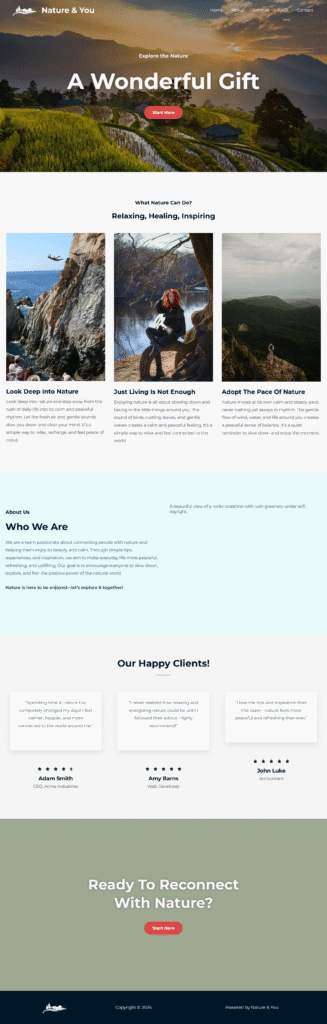 nature & you – finding peace of mind